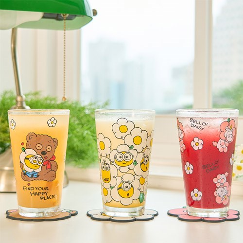 【韓國直送】Minions 玻璃杯 3種｜미니언즈 유리컵 3종