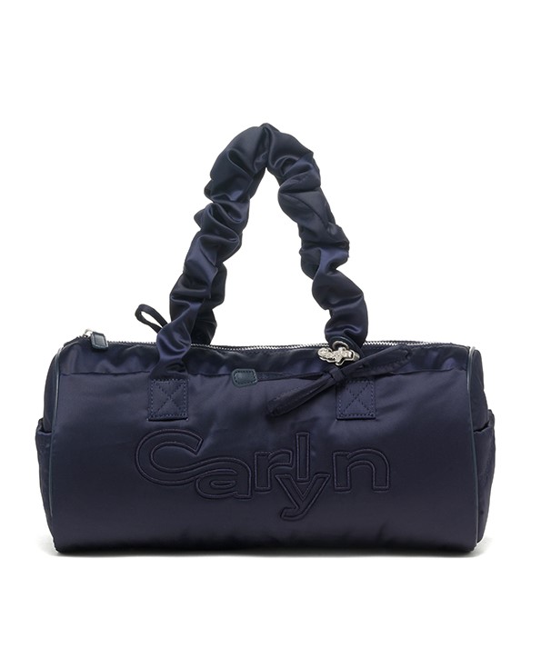 韓國CARLYN -  Tia Bag Regualr Size 圓柱形新袋款 (Navy)｜韓星愛用小眾品牌
