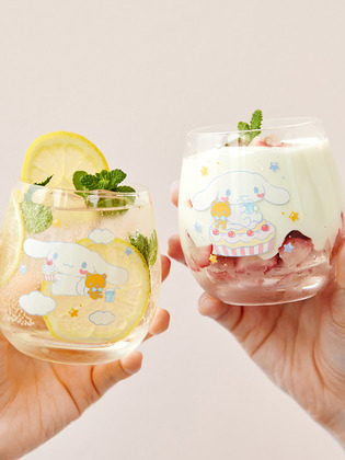 Sanrio - Cinnamoroll Glass 玉桂狗玻璃杯 (2件套)