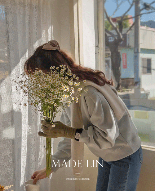 leelin-[MADE LIN플리즈 레터링자수 숄더샤링 보송양기모 티[size:F(55~66)]]♡韓國女裝上衣