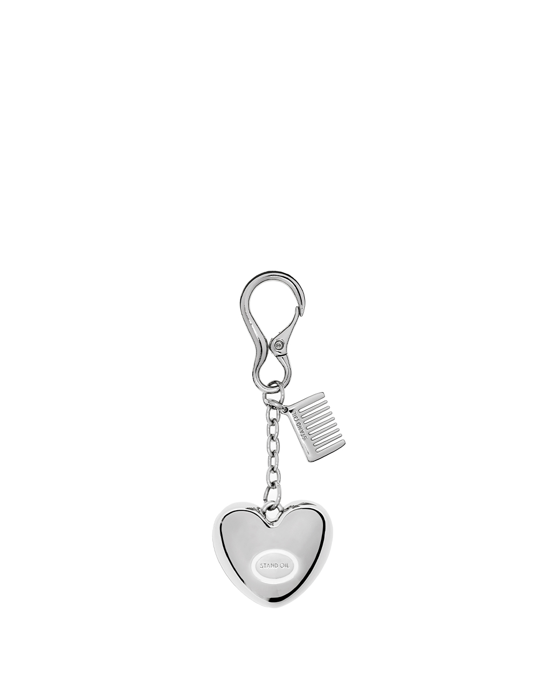 韓國STAND OIL-Mirror Heart Keyring  / Silver