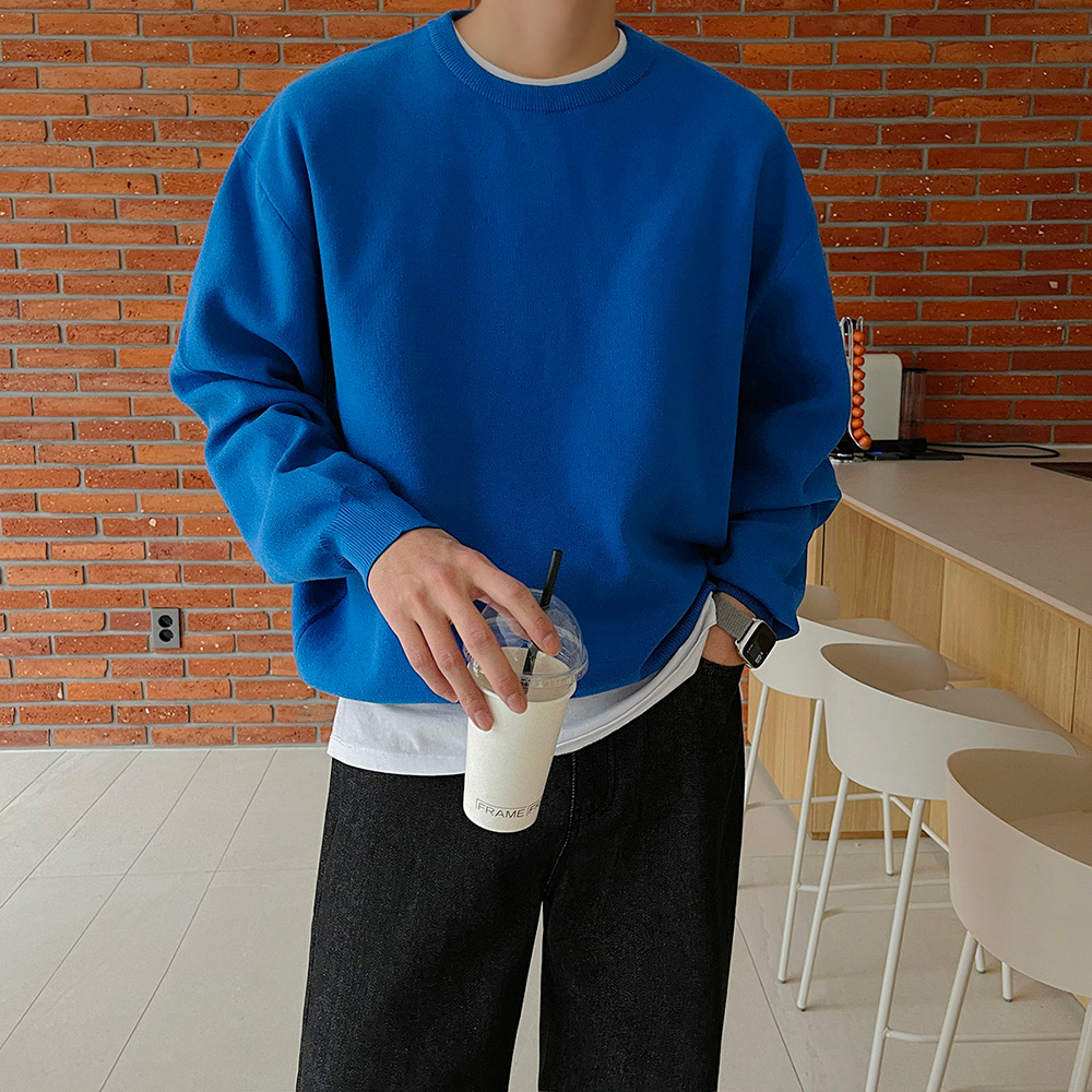 jogunshop-JOGUNSHOP - 벌룬 9컬러 자카드 라운드 니트Free(95~105)♡韓國男裝上衣