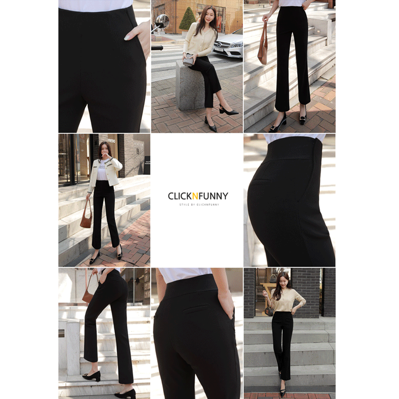 clicknfunny - [갓와이드밴딩 부츠컷슬랙스[S,M,L사이즈]]♡韓國女裝褲
