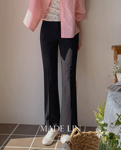 leelin - [[신상1만원특가]MADE LIN로드 치즈처럼 쫀쫀 슬림 부츠컷 슬랙스[size:S,M,L,XL]]♡韓國女裝褲