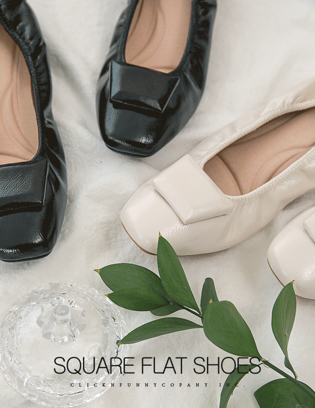 clicknfunny - [렌스퀘어 플랫슈즈]♡韓國女裝鞋