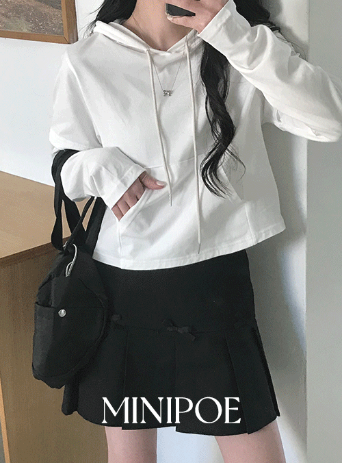minipoe - [MADE] 아로 레이어드 후드 티셔츠(2color)♡韓國女裝上衣