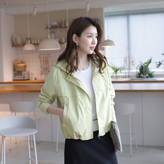 tiramisu - 329후드찡장식바람막이점퍼♡韓國女裝外套