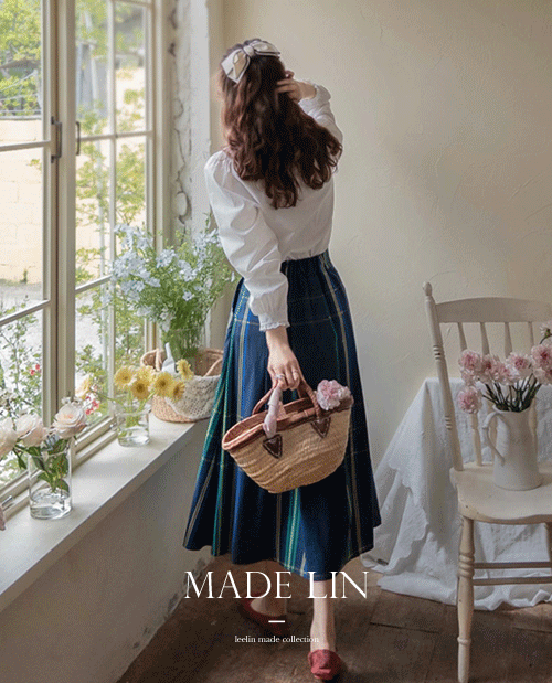 leelin - [[신상특가 5천원 할인]MADE LIN슈로덴 시즌체크 맵시핏 밴드 스커트[size:F(55~66)]]♡韓國女裝裙