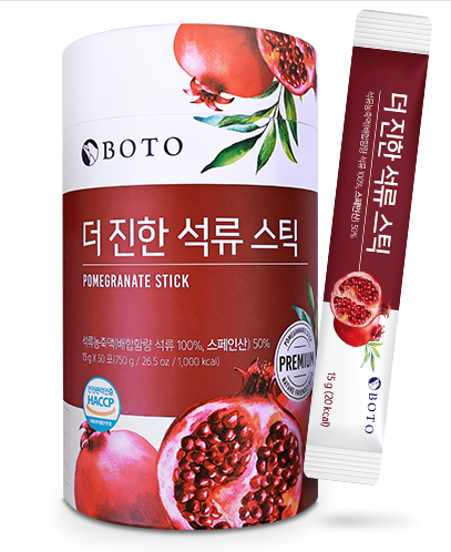 韓國 BOTO濃縮紅石榴汁隨身包（1桶50包）15g*50包