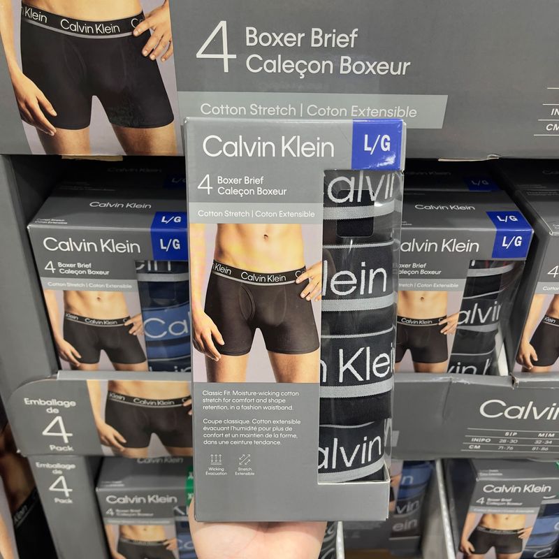 【加拿大空運直送】Calvin Klein男裝BOXER內褲 (1盒4條)  全黑色系列