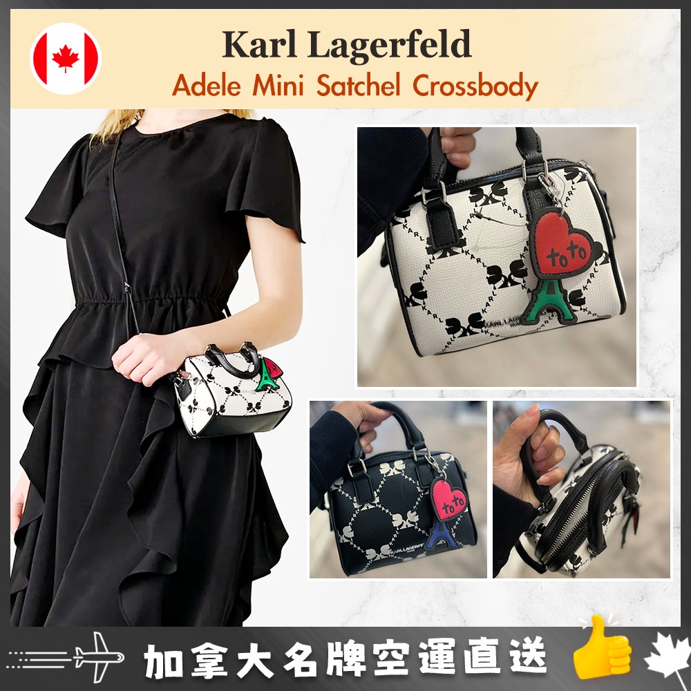 【加拿大空運直送】Karl Lagerfeld Adele Mini Satchel Crossbody