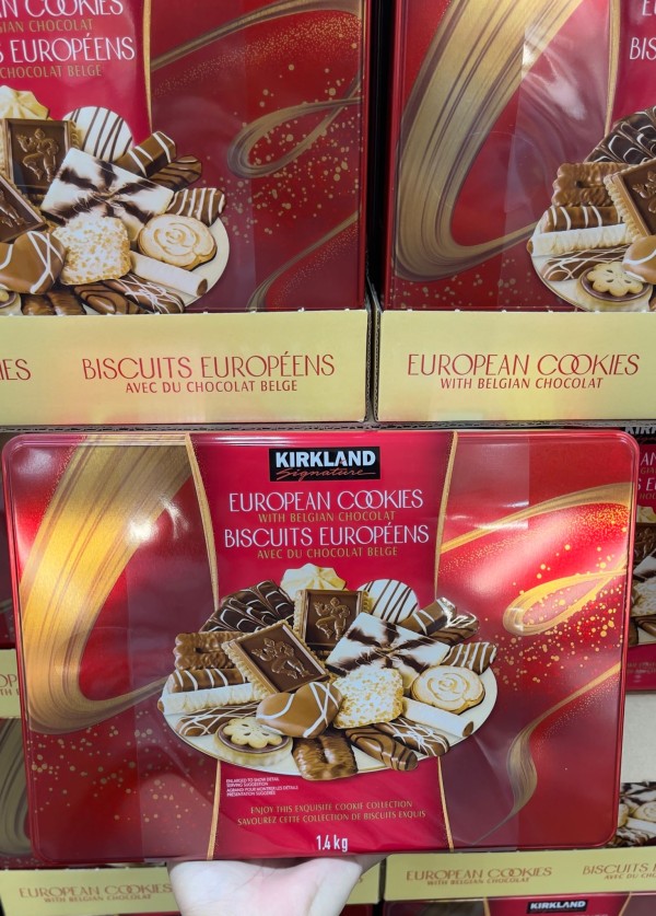 【加拿大空運直送】Kirkland Signature European Cookies 精選歐洲巧克力餅乾禮盒  1.4 kg