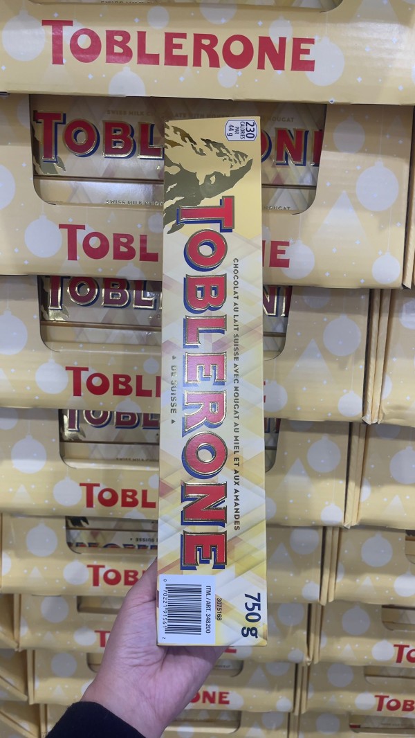 【加拿大空運直送】 Toblerone Supersize Milk Chocolate 巨型版三角朱古力 750g