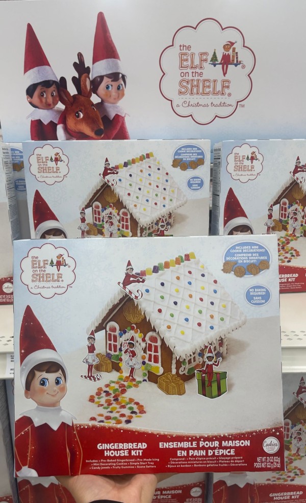【加拿大空運直送】The Elf on the Shelf Holiday Gingerbread House Kit  Everything Included  假日薑餅屋套件 822 g 