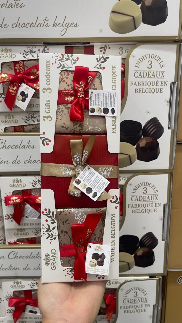 【加拿大空運直送】Chocolate Grand Belgian Specialties A Selection of Belgian Chocolates 3 Gifts Set 精選比利時巧克力3件禮物套裝 480 g ｜送禮必備